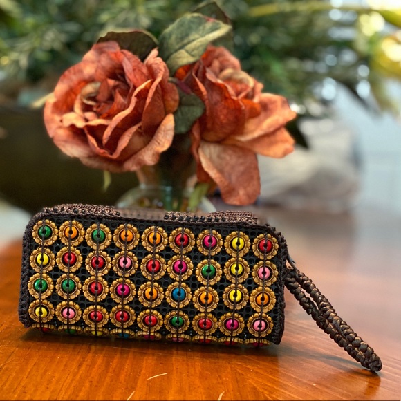Hand Crafted Handbags - New HANDMADE Moroccan Cosmetic Bag- Beaded